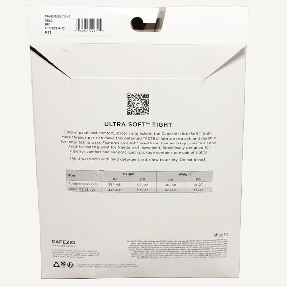 Lot of 3 Capezio Transition Tight 1816C Ballet Pink Girl's Size 8-12 - Picture 4 of 4